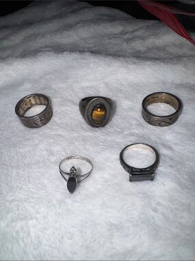 Lot of sterling rings